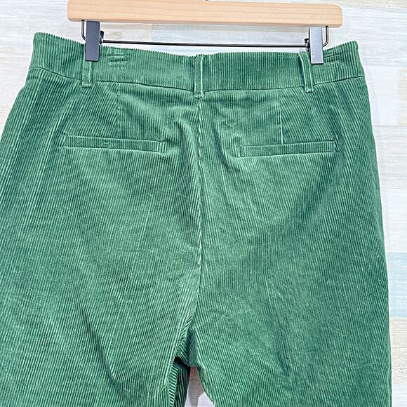 Boden Kew Cord Trousers Green Corduroy Ankle Stretch Womens US 12R UK 16R - Picture 5 of 8